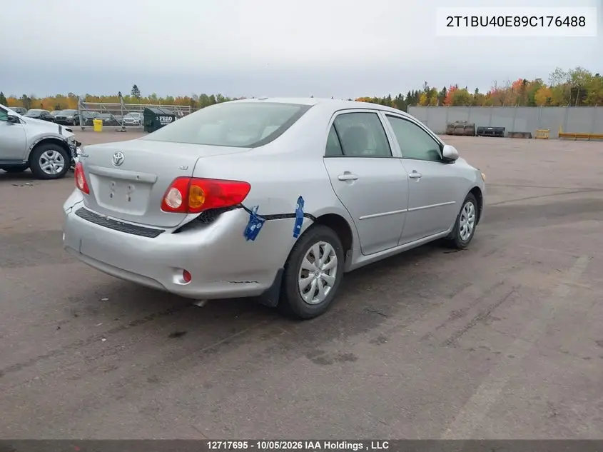 2009 TOYOTA COROLLA VIN 2T1BU40E89C176488 — фото 4