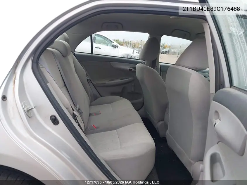 2009 TOYOTA COROLLA VIN 2T1BU40E89C176488 — фото 8