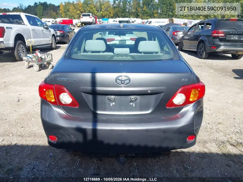 2009 TOYOTA COROLLA VIN 2T1BU40E59C091950 — фото 16