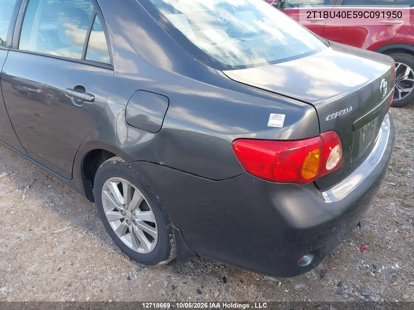 2009 TOYOTA COROLLA VIN 2T1BU40E59C091950 — фото 18