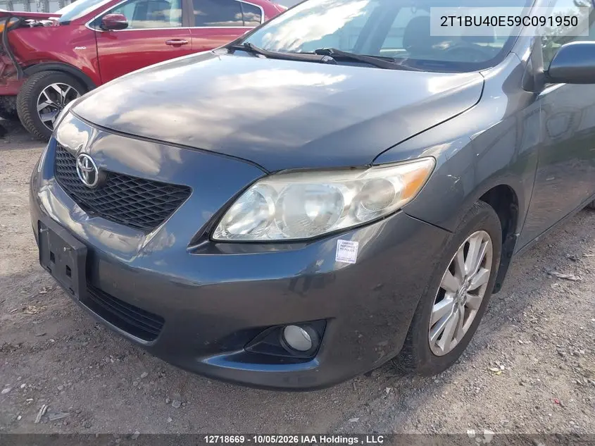 2009 TOYOTA COROLLA VIN 2T1BU40E59C091950 — фото 19