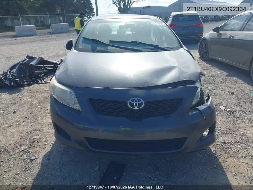 2009 TOYOTA COROLLA VIN 2T1BU40EX9C092334 — фото 12