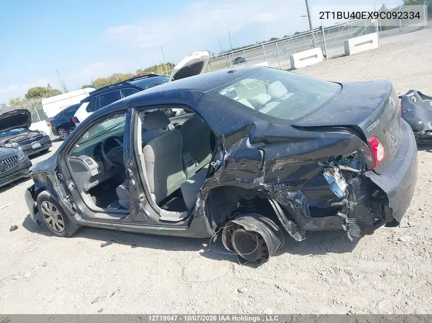 2009 TOYOTA COROLLA VIN 2T1BU40EX9C092334 — фото 14