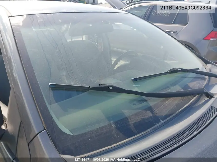 2009 TOYOTA COROLLA VIN 2T1BU40EX9C092334 — фото 17