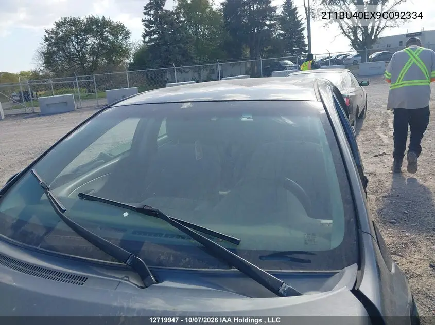 2009 TOYOTA COROLLA VIN 2T1BU40EX9C092334 — фото 18