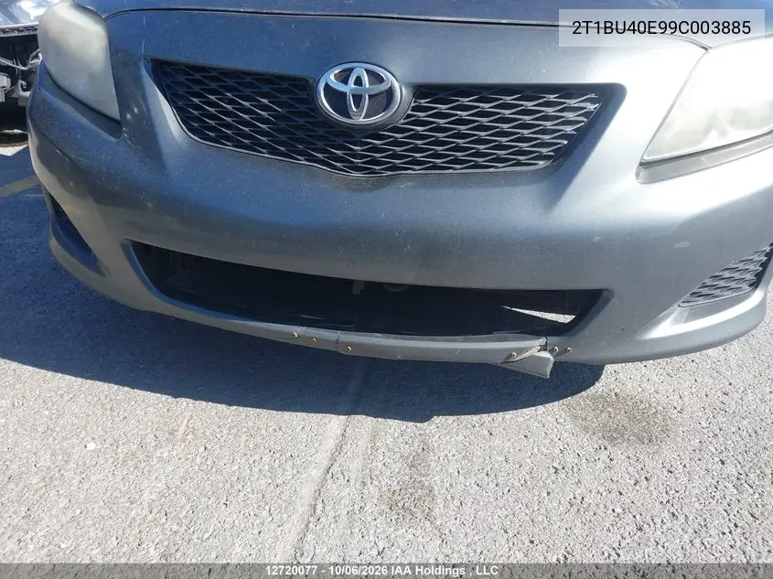 2009 TOYOTA COROLLA VIN 2T1BU40E99C003885 — фото 21