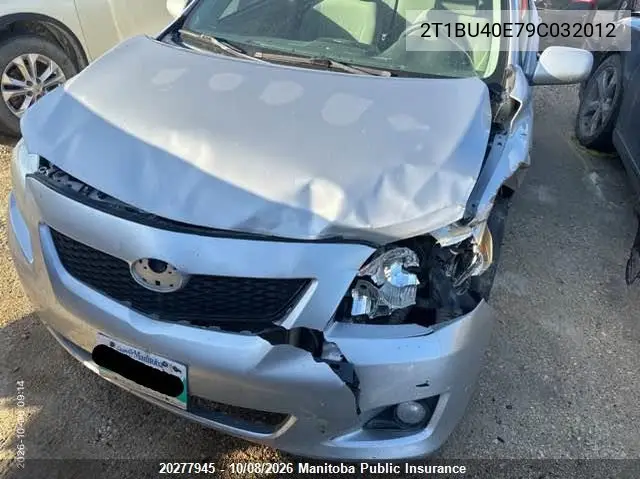 2009 TOYOTA COROLLA VIN 2T1BU40E79C032012 — фото 10