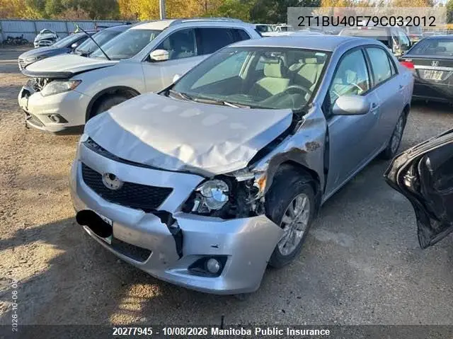 2009 TOYOTA COROLLA VIN 2T1BU40E79C032012 — фото 6