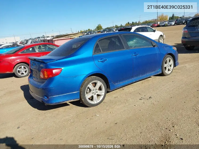 2009 TOYOTA COROLLA VIN 2T1BE40E39C025331 — фото 4