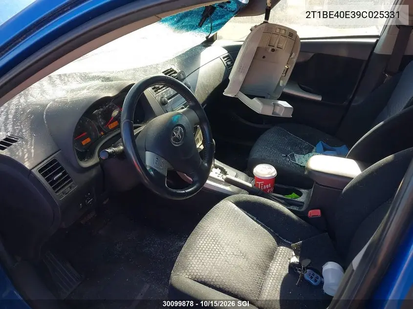 2009 TOYOTA COROLLA VIN 2T1BE40E39C025331 — фото 5