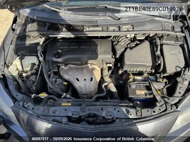 2009 TOYOTA COROLLA VIN 2T1BE40E89C019976 — фото 12