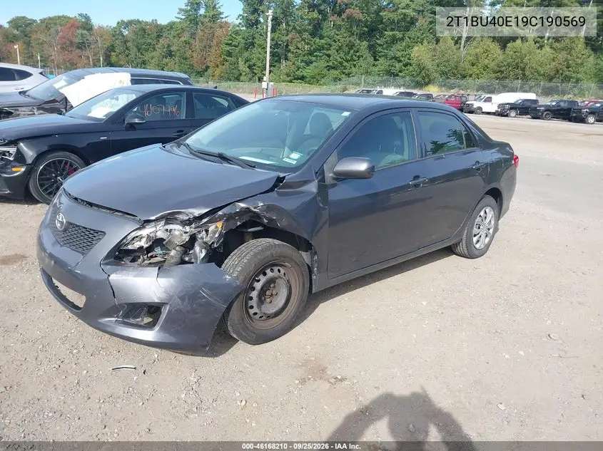 2009 TOYOTA COROLLA VIN 2T1BU40E19C190569 — фото 2