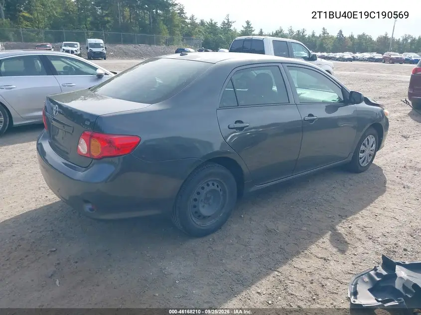2009 TOYOTA COROLLA VIN 2T1BU40E19C190569 — фото 4