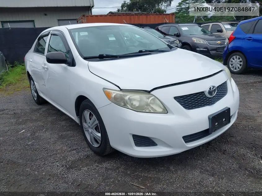 TOYOTA COROLLA 2009, VIN 1NXBU40E19Z084847