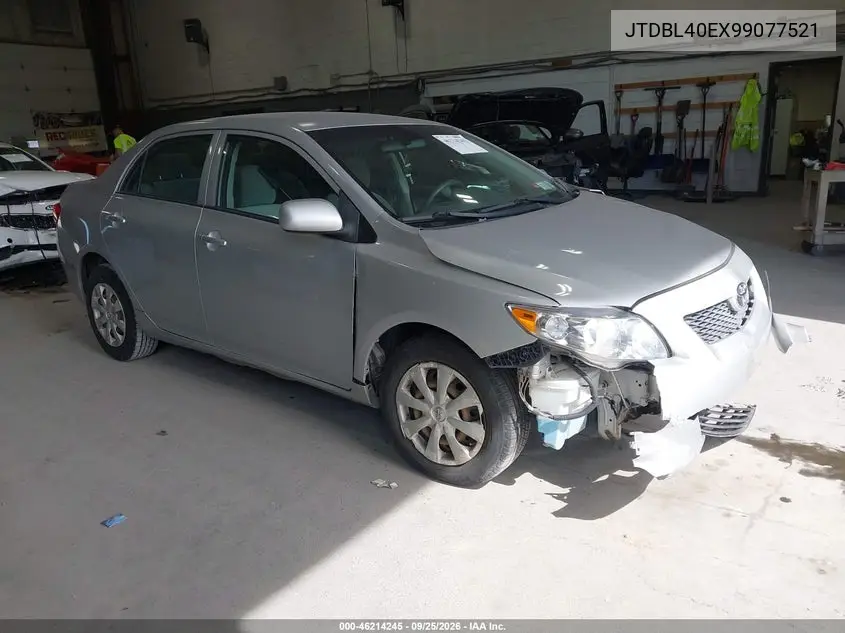 TOYOTA COROLLA 2009, VIN JTDBL40EX99077521