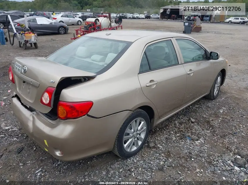 2009 TOYOTA COROLLA VIN 2T1BU40E29C112706 — фото 4