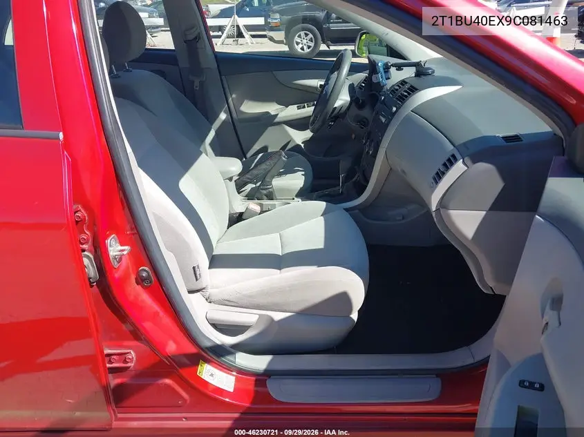 2009 TOYOTA COROLLA VIN 2T1BU40EX9C081463 — фото 5