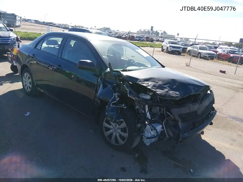 TOYOTA COROLLA 2009, VIN JTDBL40E59J047776