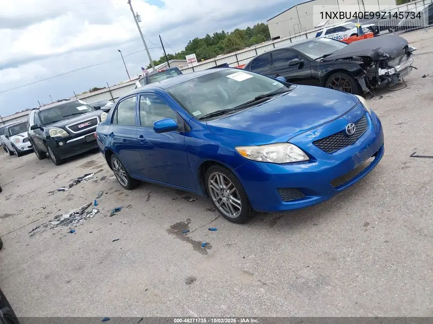 TOYOTA COROLLA 2009, VIN 1NXBU40E99Z145734