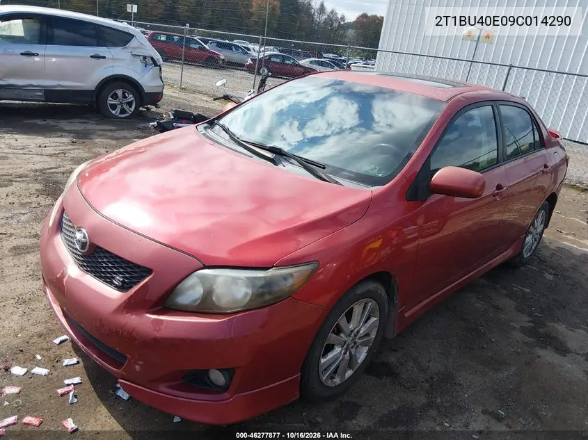 2009 TOYOTA COROLLA VIN 2T1BU40E09C014290 — фото 2