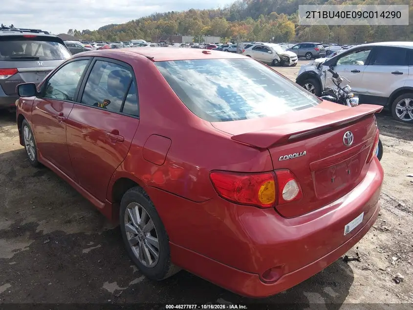 2009 TOYOTA COROLLA VIN 2T1BU40E09C014290 — фото 3