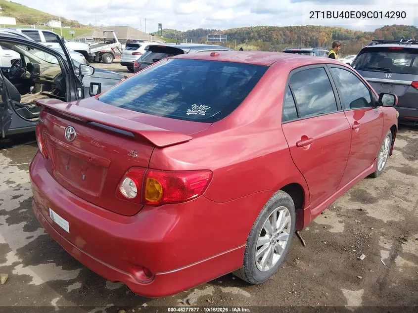 2009 TOYOTA COROLLA VIN 2T1BU40E09C014290 — фото 4