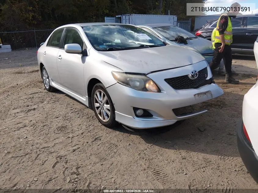 TOYOTA COROLLA 2009, VIN 2T1BU40E79C131591