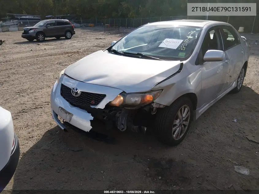2009 TOYOTA COROLLA VIN 2T1BU40E79C131591 — фото 2