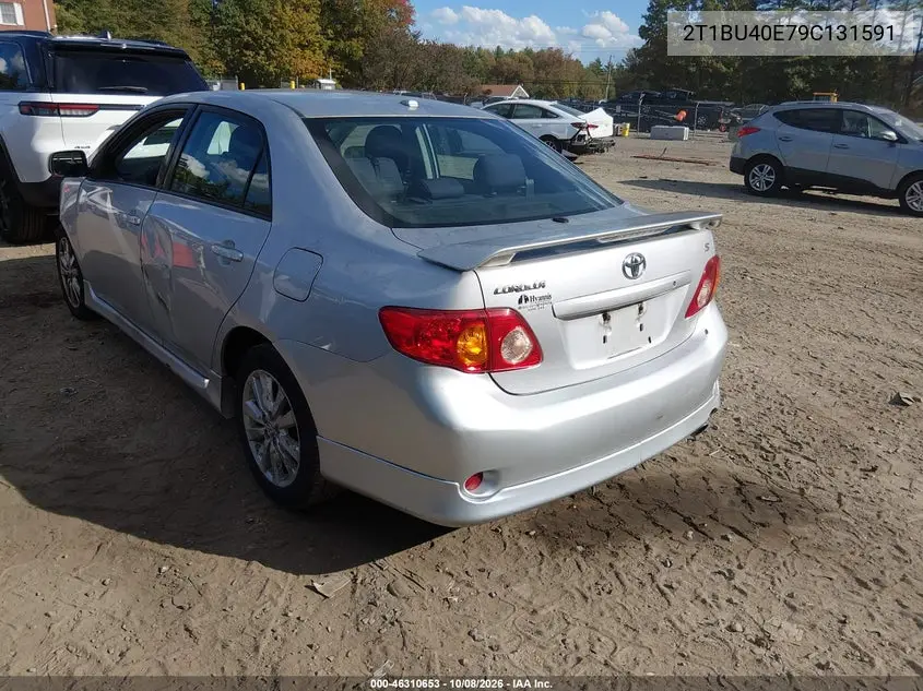 2009 TOYOTA COROLLA VIN 2T1BU40E79C131591 — фото 3