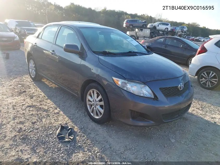 TOYOTA COROLLA 2009, VIN 2T1BU40EX9C016595