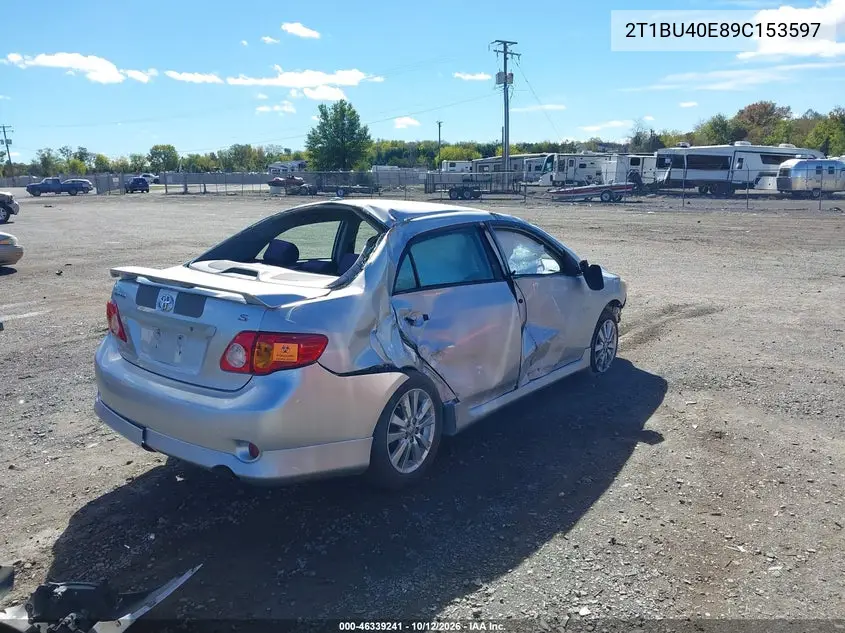 2009 TOYOTA COROLLA VIN 2T1BU40E89C153597 — фото 4