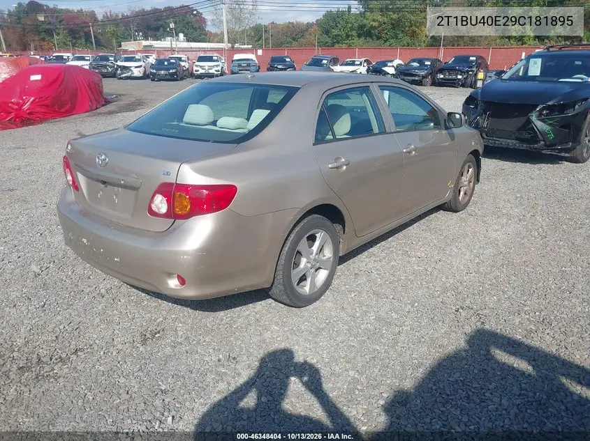 2009 TOYOTA COROLLA VIN 2T1BU40E29C181895 — фото 4