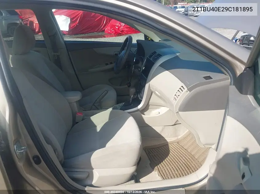 2009 TOYOTA COROLLA VIN 2T1BU40E29C181895 — фото 5
