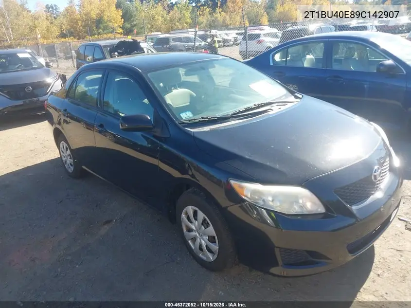 TOYOTA COROLLA 2009, VIN 2T1BU40E89C142907