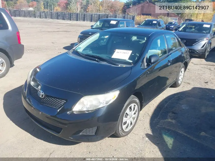 2009 TOYOTA COROLLA VIN 2T1BU40E89C142907 — фото 2