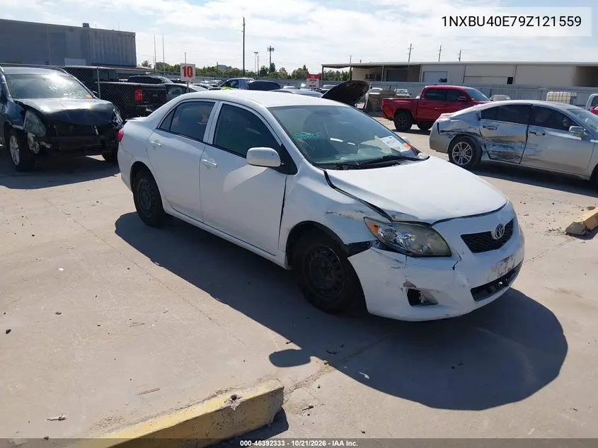 TOYOTA COROLLA 2009, VIN 1NXBU40E79Z121559