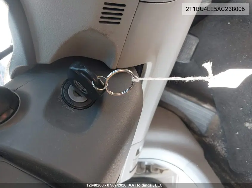 2010 TOYOTA COROLLA VIN 2T1BU4EE5AC238006 — фото 10