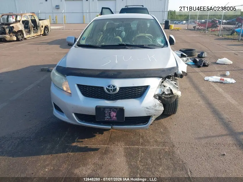 2010 TOYOTA COROLLA VIN 2T1BU4EE5AC238006 — фото 12