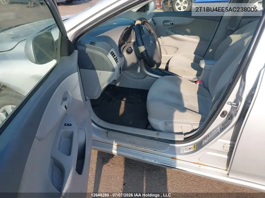 2010 TOYOTA COROLLA VIN 2T1BU4EE5AC238006 — фото 19