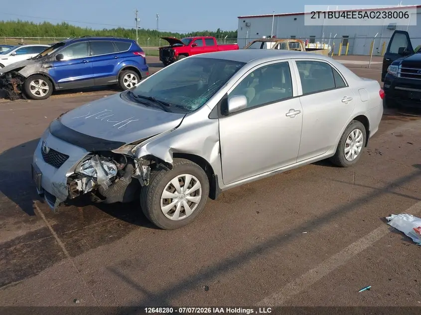 2010 TOYOTA COROLLA VIN 2T1BU4EE5AC238006 — фото 2