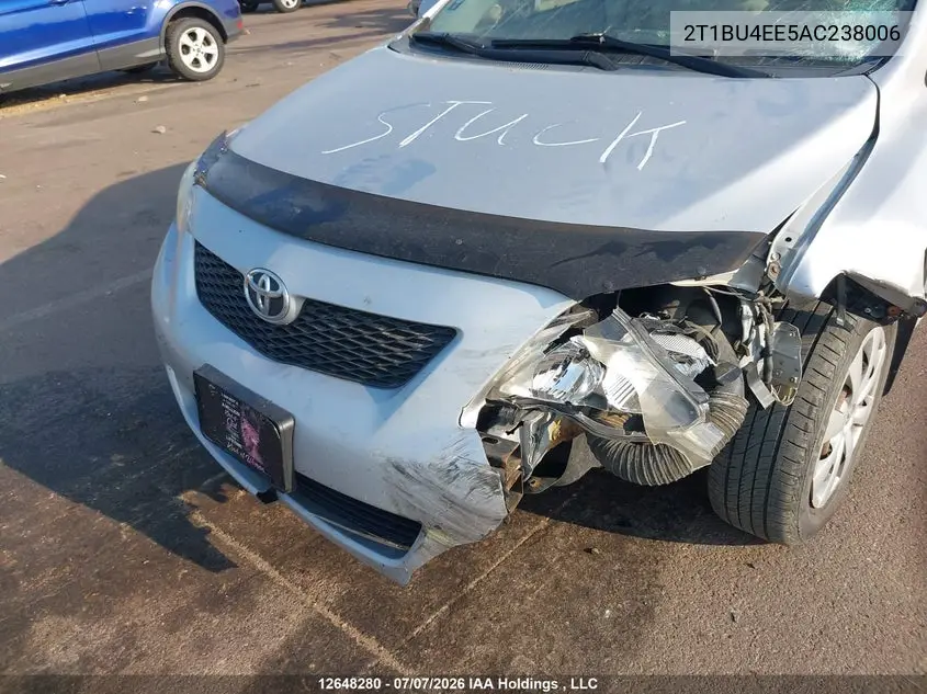 2010 TOYOTA COROLLA VIN 2T1BU4EE5AC238006 — фото 6