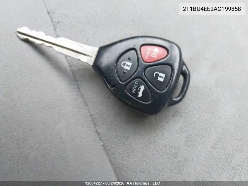 2010 TOYOTA COROLLA VIN 2T1BU4EE2AC199858 — фото 10