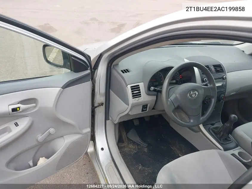 2010 TOYOTA COROLLA VIN 2T1BU4EE2AC199858 — фото 18