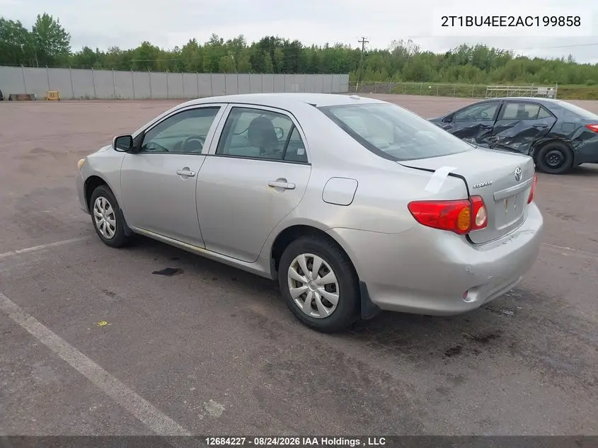 2010 TOYOTA COROLLA VIN 2T1BU4EE2AC199858 — фото 3