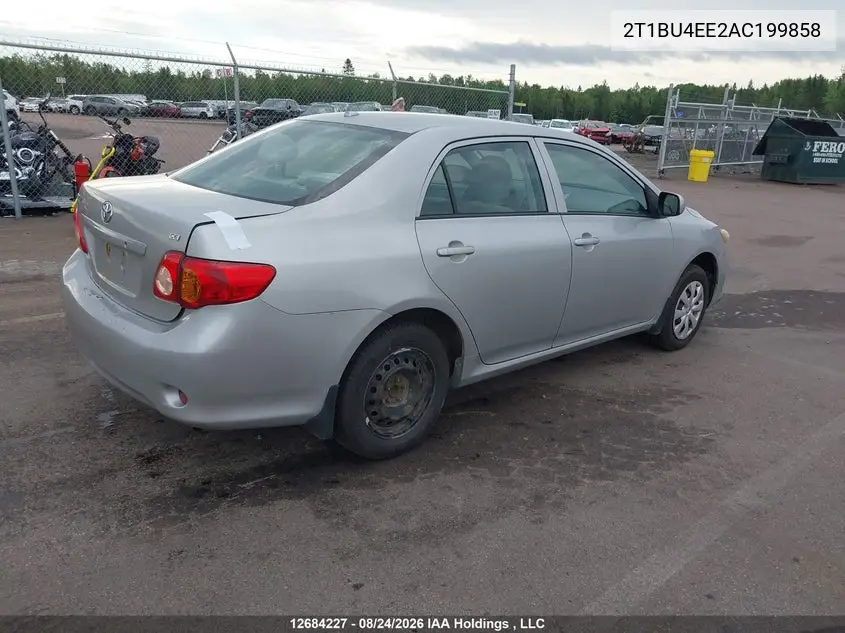 2010 TOYOTA COROLLA VIN 2T1BU4EE2AC199858 — фото 4