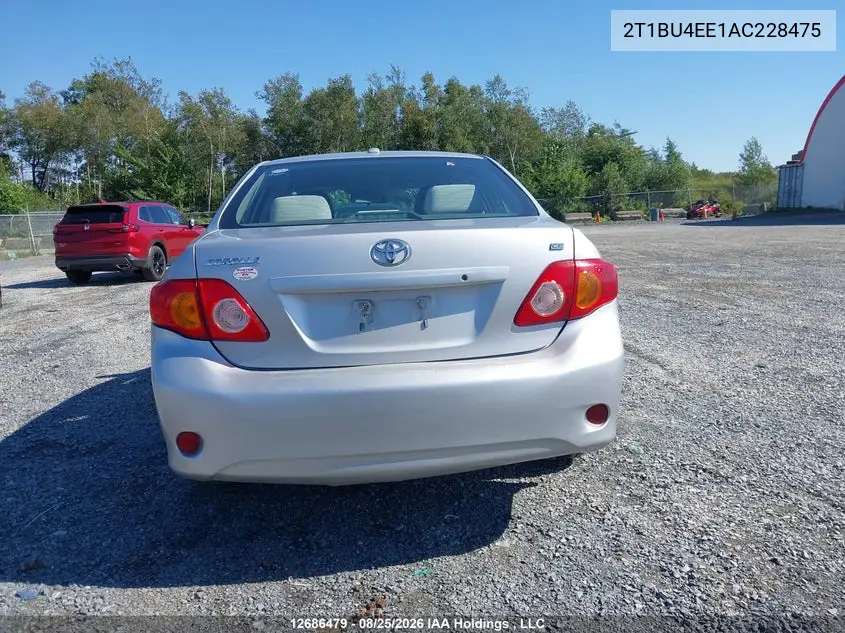 2010 TOYOTA COROLLA VIN 2T1BU4EE1AC228475 — фото 16