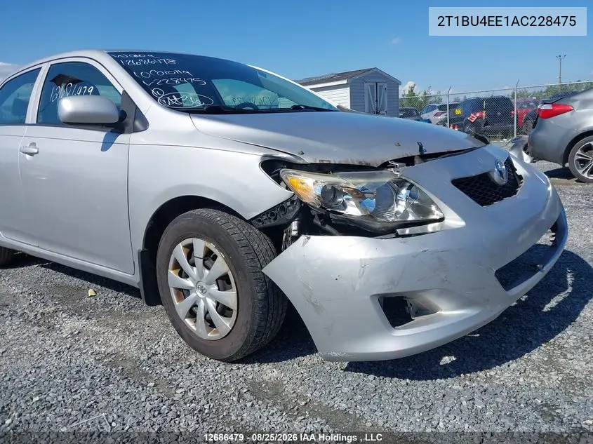2010 TOYOTA COROLLA VIN 2T1BU4EE1AC228475 — фото 18