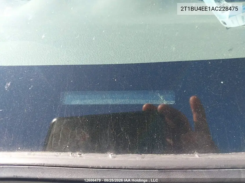 2010 TOYOTA COROLLA VIN 2T1BU4EE1AC228475 — фото 20