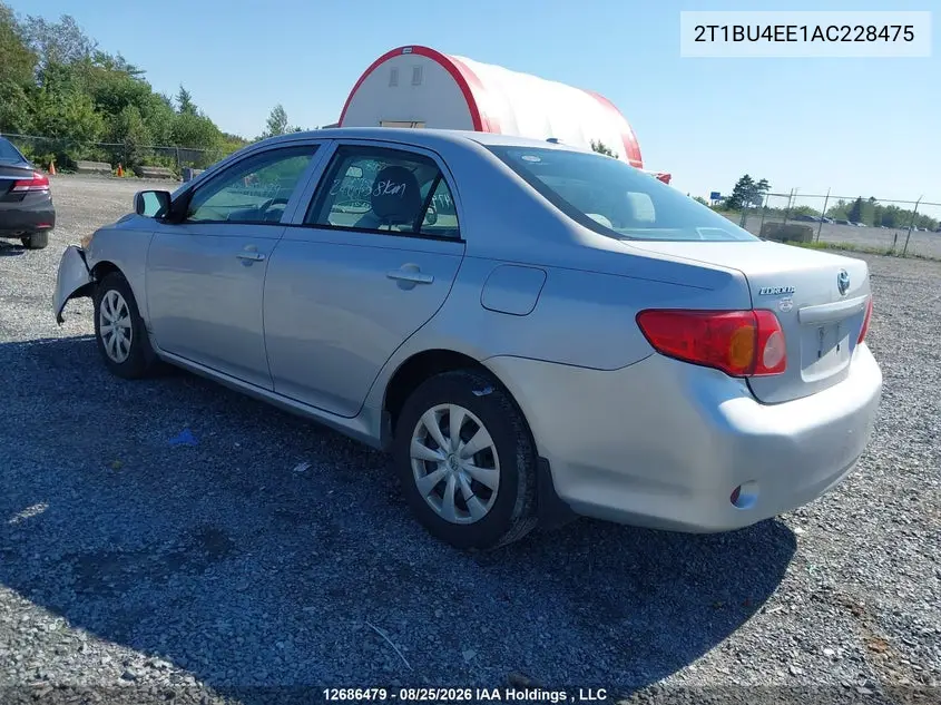 2010 TOYOTA COROLLA VIN 2T1BU4EE1AC228475 — фото 3