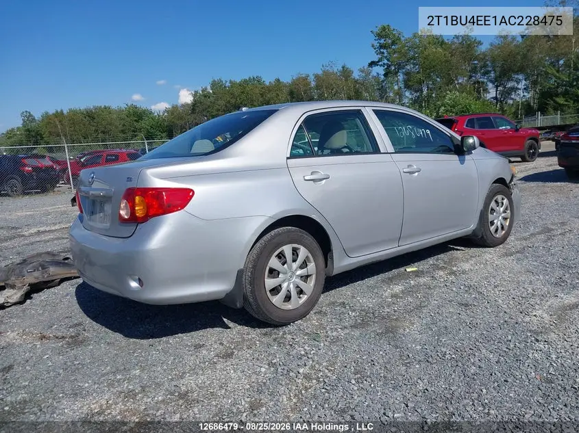 2010 TOYOTA COROLLA VIN 2T1BU4EE1AC228475 — фото 4